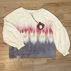 NWT Knox Rose Tie Dye Athleisure Top